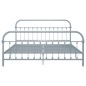 vidaXL Estructura de cama de metal gris 180x200 cm