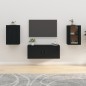 vidaXL Muebles para TV de pared 2 uds negro 40x34,5x60 cm vidaXL Muebles para TV de pared 2 uds negro 40x34,5x60 cm