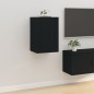 vidaXL Muebles para TV de pared 2 uds negro 40x34,5x60 cm vidaXL Muebles para TV de pared 2 uds negro 40x34,5x60 cm