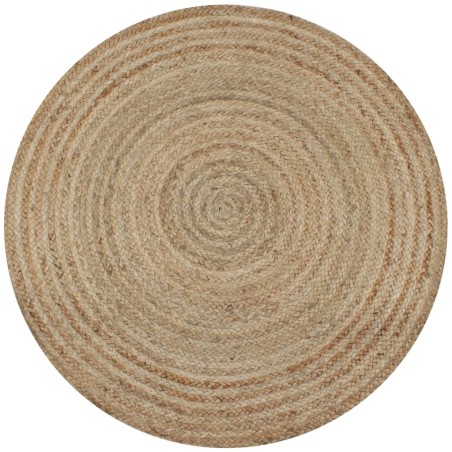 vidaXL Alfombra redonda 90 cm yute trenzado