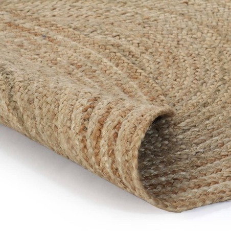 vidaXL Alfombra redonda 90 cm yute trenzado