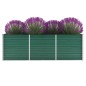 vidaXL Arriate de jardín de acero galvanizado verde 240x80x77 cm vidaXL Arriate de jardín de acero galvanizado verde 240x80x77 cm