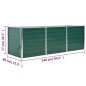 vidaXL Arriate de jardín de acero galvanizado verde 240x80x77 cm vidaXL Arriate de jardín de acero galvanizado verde 240x80x77 cm