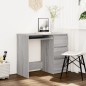 vidaXL Escritorio de madera contrachapada gris Sonoma 90x45x76 cm vidaXL Escritorio de madera contrachapada gris Sonoma 90x45x76 cm