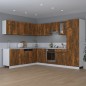 vidaXL Armario colgante madera contrachapada roble ahumado 80x31x60 cm vidaXL Armario colgante madera contrachapada roble ahumado 80x31x60 cm