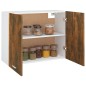 vidaXL Armario colgante madera contrachapada roble ahumado 80x31x60 cm vidaXL Armario colgante madera contrachapada roble ahumado 80x31x60 cm