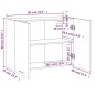 vidaXL Armario colgante madera contrachapada roble ahumado 80x31x60 cm vidaXL Armario colgante madera contrachapada roble ahumado 80x31x60 cm