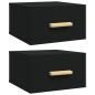 vidaXL Mesitas de noche de pared 2 uds negro 35x35x20 cm vidaXL Mesitas de noche de pared 2 uds negro 35x35x20 cm