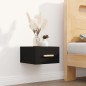 vidaXL Mesitas de noche de pared 2 uds negro 35x35x20 cm vidaXL Mesitas de noche de pared 2 uds negro 35x35x20 cm