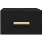 vidaXL Mesitas de noche de pared 2 uds negro 35x35x20 cm vidaXL Mesitas de noche de pared 2 uds negro 35x35x20 cm