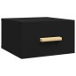 vidaXL Mesitas de noche de pared 2 uds negro 35x35x20 cm vidaXL Mesitas de noche de pared 2 uds negro 35x35x20 cm