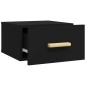 vidaXL Mesitas de noche de pared 2 uds negro 35x35x20 cm vidaXL Mesitas de noche de pared 2 uds negro 35x35x20 cm