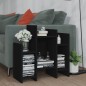vidaXL Armario auxiliar de madera contrachapada negro 60x26x60 cm vidaXL Armario auxiliar de madera contrachapada negro 60x26x60 cm