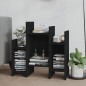 vidaXL Armario auxiliar de madera contrachapada negro 60x26x60 cm vidaXL Armario auxiliar de madera contrachapada negro 60x26x60 cm