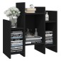 vidaXL Armario auxiliar de madera contrachapada negro 60x26x60 cm vidaXL Armario auxiliar de madera contrachapada negro 60x26x60 cm