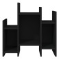 vidaXL Armario auxiliar de madera contrachapada negro 60x26x60 cm vidaXL Armario auxiliar de madera contrachapada negro 60x26x60 cm