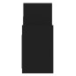 vidaXL Armario auxiliar de madera contrachapada negro 60x26x60 cm vidaXL Armario auxiliar de madera contrachapada negro 60x26x60 cm
