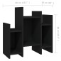 vidaXL Armario auxiliar de madera contrachapada negro 60x26x60 cm vidaXL Armario auxiliar de madera contrachapada negro 60x26x60 cm