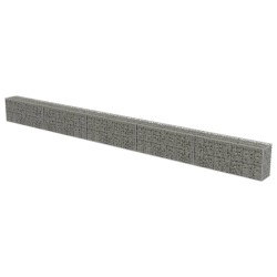 vidaXL Muro de gaviones cubiertas acero galvanizado 600x30x50 cm