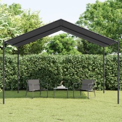 vidaXL Carpa acero y tela gris antracita 4x3 m