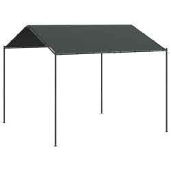 vidaXL Carpa acero y tela gris antracita 4x3 m