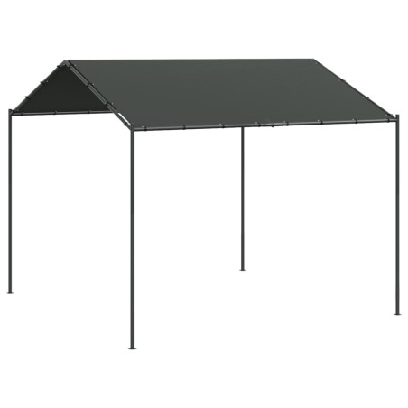 vidaXL Carpa acero y tela gris antracita 4x3 m