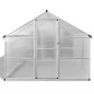 vidaXL Invernadero de aluminio reforzado con estructura base 7,55 m²