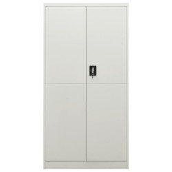 vidaXL Armario de taquilla de acero gris claro 90x40x180 cm