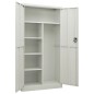 vidaXL Armario de taquilla de acero gris claro 90x40x180 cm