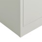 vidaXL Armario de taquilla de acero gris claro 90x40x180 cm