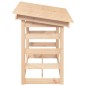 vidaXL Leñero de madera maciza de pino 108x64,5x78 cm vidaXL Leñero de madera maciza de pino 108x64,5x78 cm