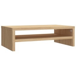 vidaXL Soporte de monitor madera contrachapada roble sonoma 42x24x13cm
