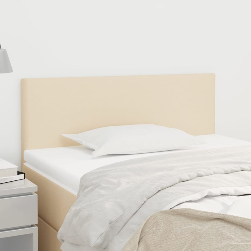 vidaXL Cabecero de tela color crema 100x5x78/88 cm vidaXL Cabecero de tela color crema 100x5x78/88 cm