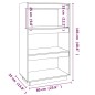 vidaXL Estantería/divisor de espacios madera pino gris 60x35x103 cm vidaXL Estantería/divisor de espacios madera pino gris 60x35x103 cm