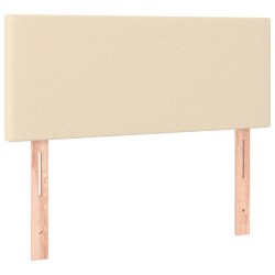 vidaXL Cabecero de tela color crema 100x5x78/88 cm