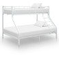 vidaXL Estructura de litera de metal blanco 140x200 cm/90x200 cm vidaXL Estructura de litera de metal blanco 140x200 cm/90x200 cm