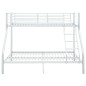 vidaXL Estructura de litera de metal blanco 140x200 cm/90x200 cm vidaXL Estructura de litera de metal blanco 140x200 cm/90x200 cm