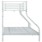 vidaXL Estructura de litera de metal blanco 140x200 cm/90x200 cm vidaXL Estructura de litera de metal blanco 140x200 cm/90x200 cm