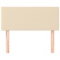 vidaXL Cabecero de tela color crema 100x5x78/88 cm vidaXL Cabecero de tela color crema 100x5x78/88 cm