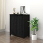 vidaXL Aparador de madera maciza de pino negro 70x35x80 cm vidaXL Aparador de madera maciza de pino negro 70x35x80 cm