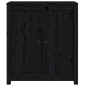 vidaXL Aparador de madera maciza de pino negro 70x35x80 cm vidaXL Aparador de madera maciza de pino negro 70x35x80 cm