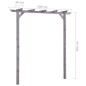 vidaXL Pérgola de jardín de madera de pino impregnada 200x40x205 cm vidaXL Pérgola de jardín de madera de pino impregnada 200x40x205 cm
