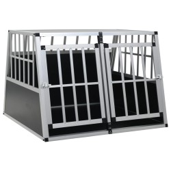vidaXL Jaula de perro con puerta doble 94x88x69 cm