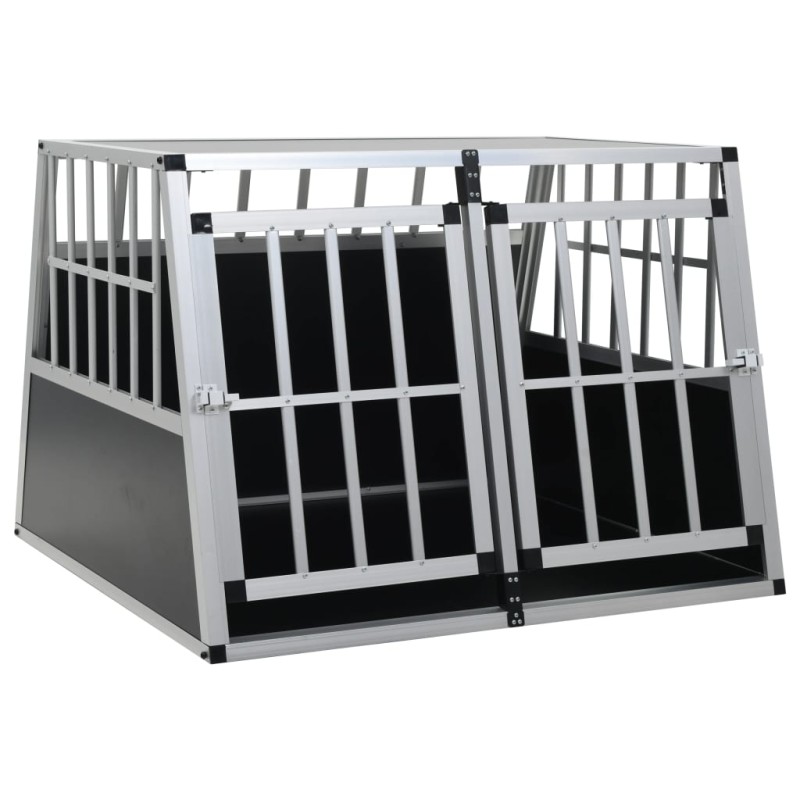 vidaXL Jaula de perro con puerta doble 94x88x69 cm