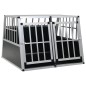 vidaXL Jaula de perro con puerta doble 94x88x69 cm