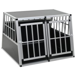 vidaXL Jaula de perro con puerta doble 94x88x69 cm