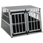 vidaXL Jaula de perro con puerta doble 94x88x69 cm