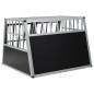 vidaXL Jaula de perro con puerta doble 94x88x69 cm