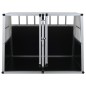 vidaXL Jaula de perro con puerta doble 94x88x69 cm