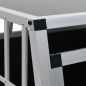 vidaXL Jaula de perro con puerta doble 94x88x69 cm